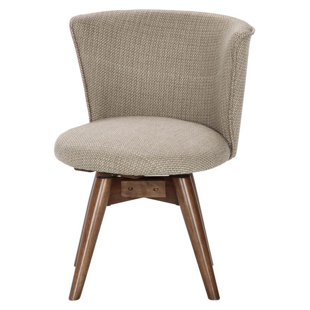 不二貿易（Fuji Boeki） ダイニングチェア 座面高40cm 回転 クラム