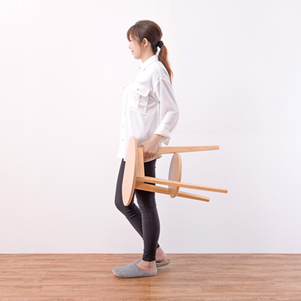 サイドテーブル 高さ54cm 壁付け 2段 ラック 収納 ソファサイド ベッド