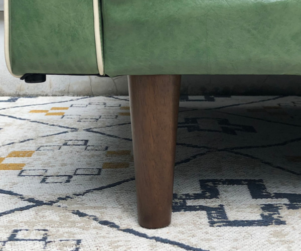 ソファ 幅119cm 2人掛け 二人掛け レザー調 PVC ヴィンテージ調