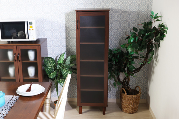 不二貿易（Fuji Boeki） カップボード 片開き ハイタイプ 北欧風 食器