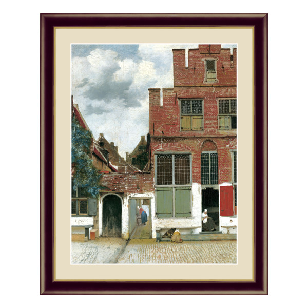 絵画 『デルフトの小路』 42×34cm ヨハネス・フェルメール 1657年