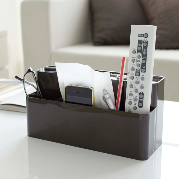 山崎実業 smart リモコン＆ティッシュケーススタンド スマート