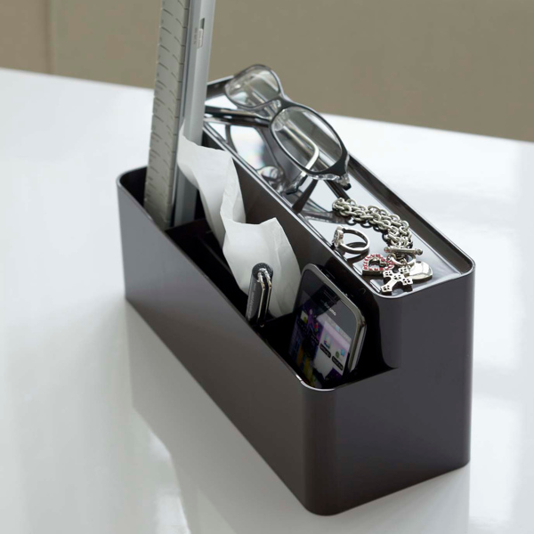 山崎実業 smart リモコン＆ティッシュケーススタンド スマート