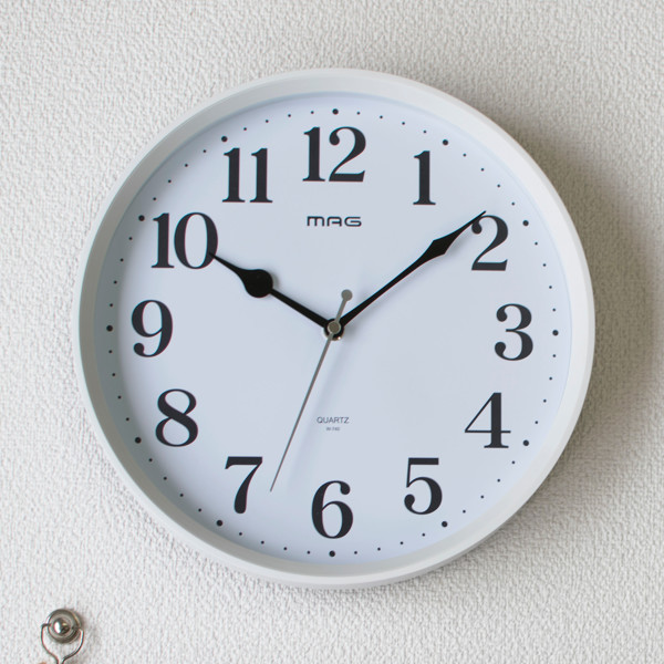 【新品未使用】掛時計 直径約80cm アナログ ノア精密 掛け時計 ミドル 直径 28cm 時計 おしゃれ 連続秒針 ホワイト