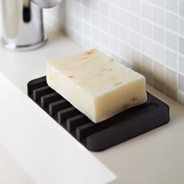 山崎実業 ソープトレー フロー 石鹸皿 ソープディッシュ （ 石けん置き