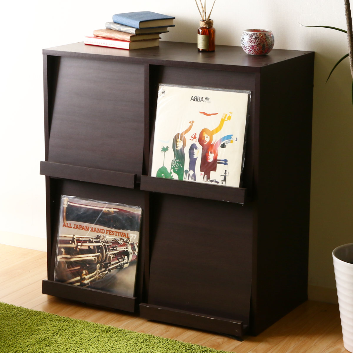 不二貿易（Fuji Boeki） ディスプレイラック 幅80cm 4マス 2列2段