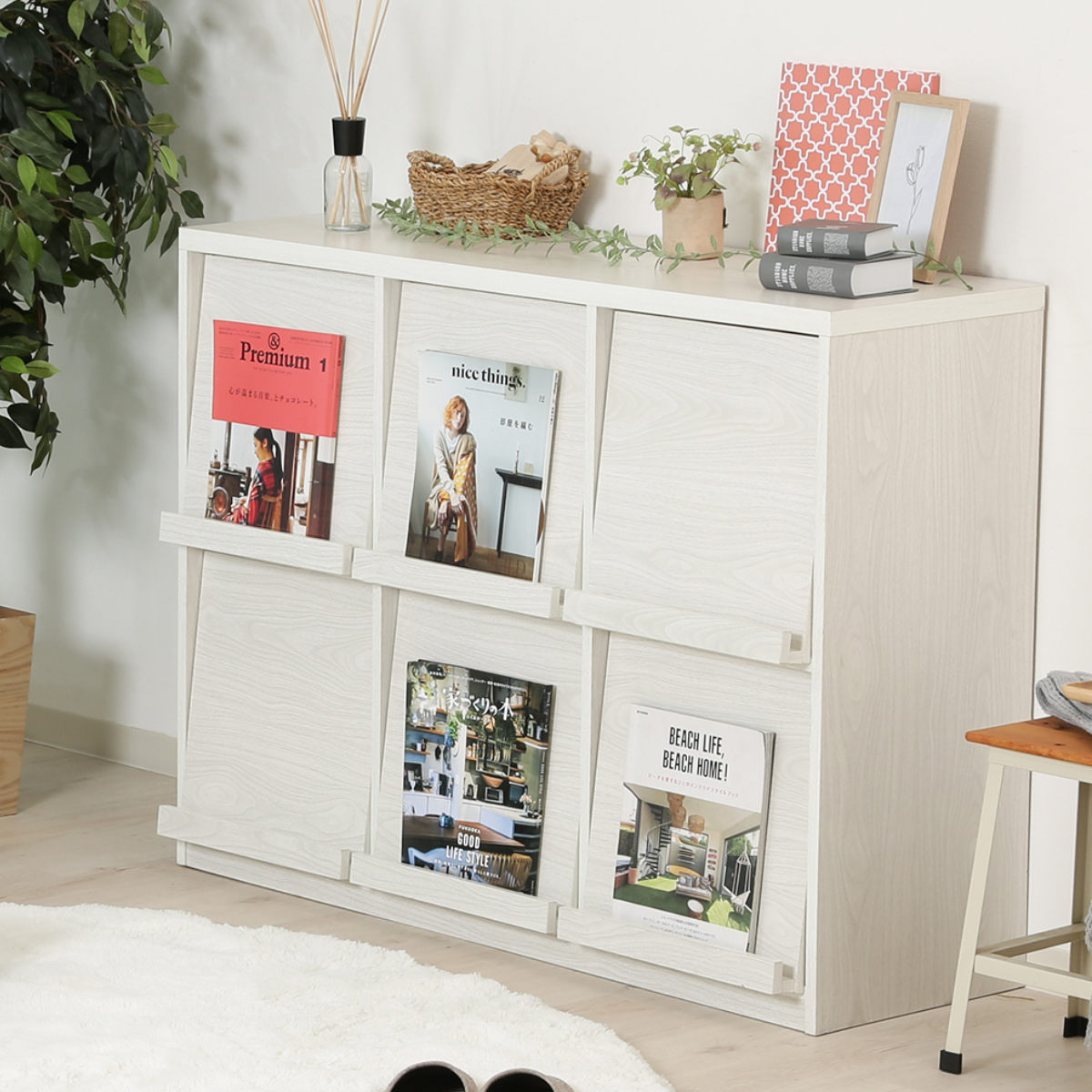 不二貿易（Fuji Boeki） ディスプレイラック 幅119cm 6マス 3列2段