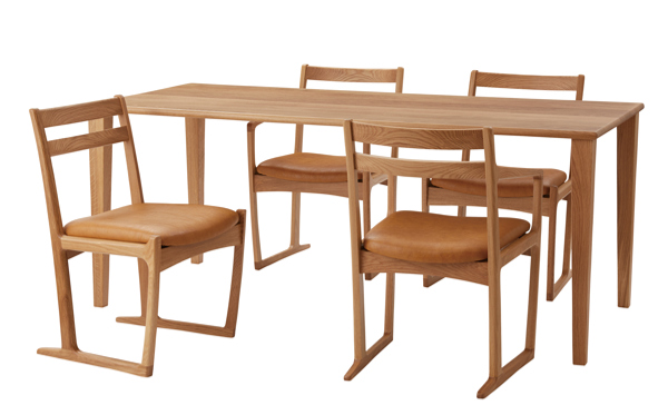 東谷 ダイニングテーブル 幅180cm 木製 天然木 オーク 無垢 ダイニング