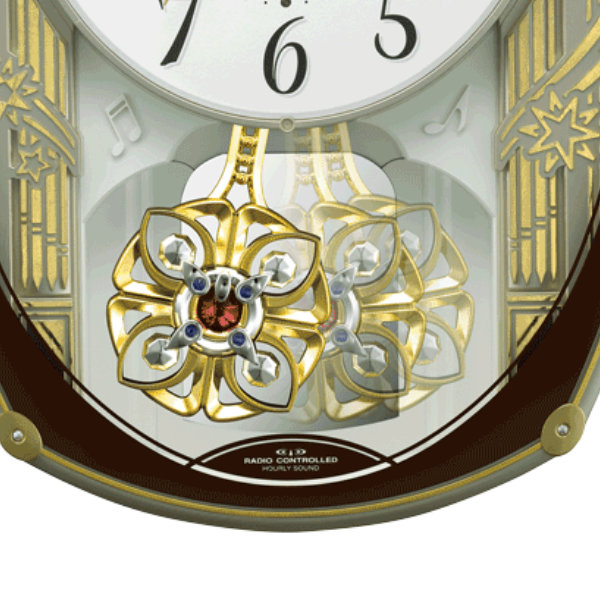 振り子時計 スモールワールドレジーナ 電波時計 18曲収録 時計