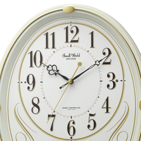 振り子時計 スモールワールドリリィ 電波時計 6曲収録 時計 （ 掛時計