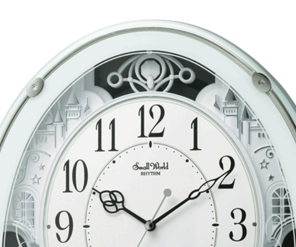【新品未使用】Small World Rhythm 振り子時計 RHYTHM 振り子時計 スモールワールドプラウド 18曲収録 電波時計