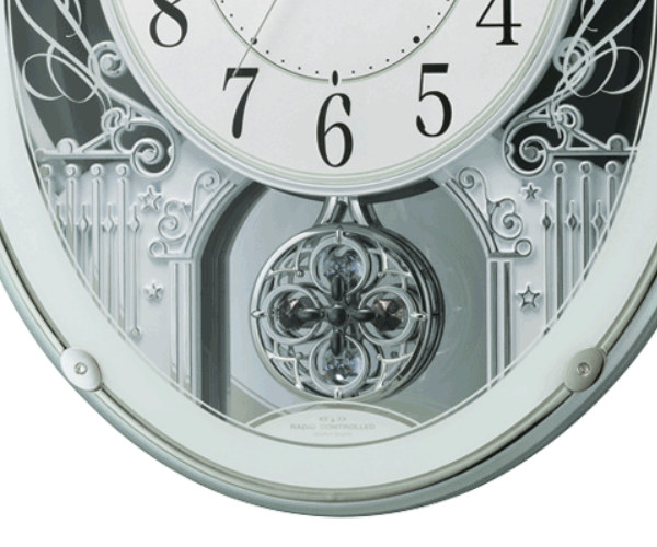 【新品未使用】Small World Rhythm 振り子時計 RHYTHM 振り子時計 スモールワールドプラウド 18曲収録 電波時計