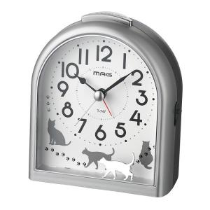 目覚まし時計 動物 ミグレイト 置き時計 時計 （ アナログ アラーム 置時計 ）