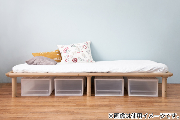 HAGiHARA（萩原） すのこベッド シングル 210cm 天然木 高さ調整