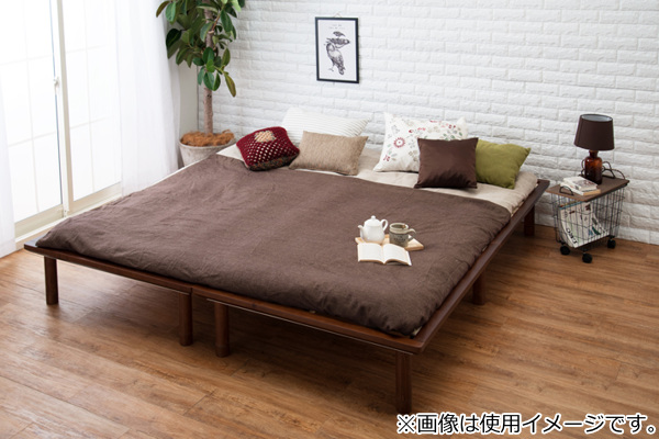 HAGiHARA（萩原） すのこベッド シングル 210cm 天然木 高さ調整