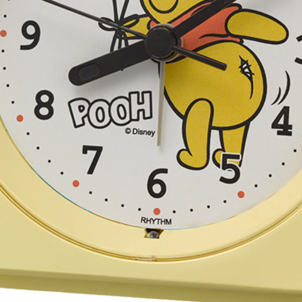 目覚まし時計 くまのプーさん 時計 ライト付き 置き時計 プーさん POOH