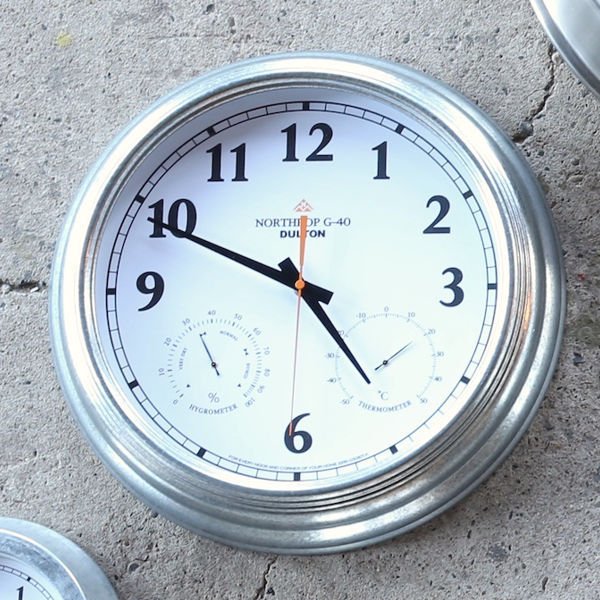 掛け時計 ダルトン DULTON 湿度計 時計 ノースロップ （ 掛時計 