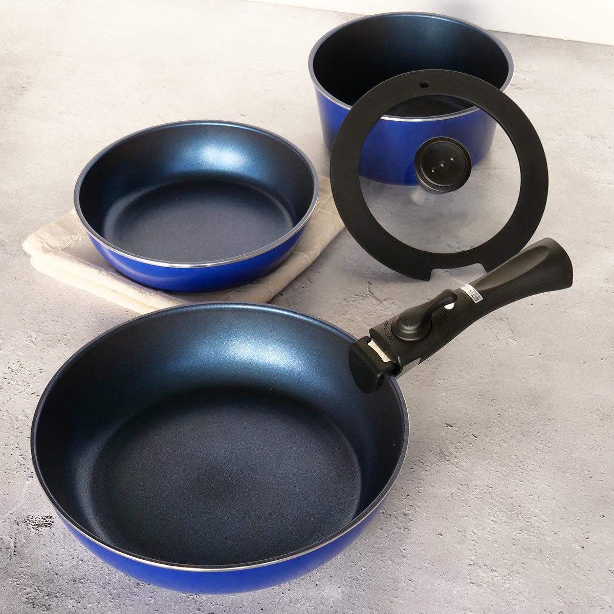 パール金属 フライパン 5点セット A IH対応 スタックプラス クック