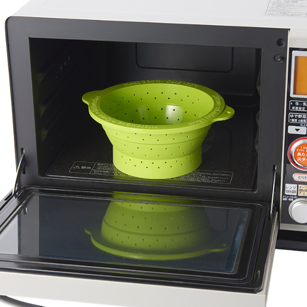 ザル 18cm シリコン製 電子レンジ対応 食洗機対応 tone たためる