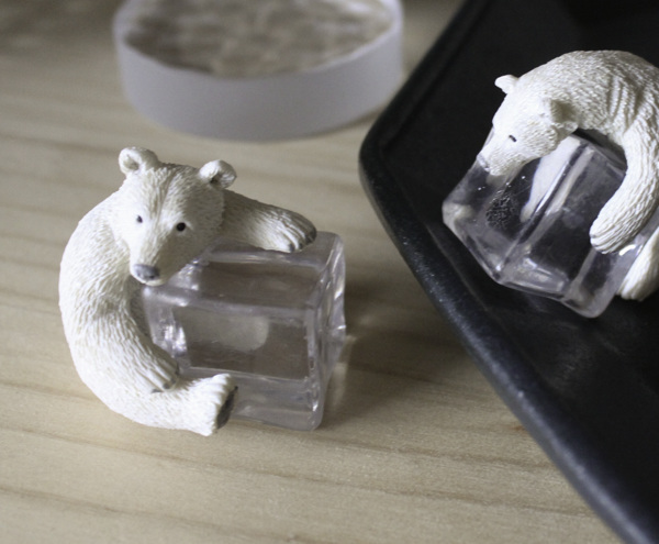 置物 シロクマ ポーラベア オブジェ アイスアニマル （ 小物