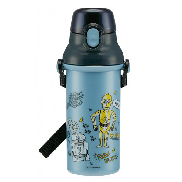 スケーター 水筒 直飲み プラスチック スターウォーズ DOODLES 480ml