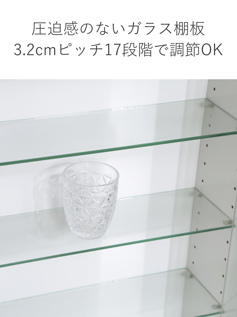不二貿易（Fuji Boeki） コレクションケース 幅90cm ロータイプ 浅型