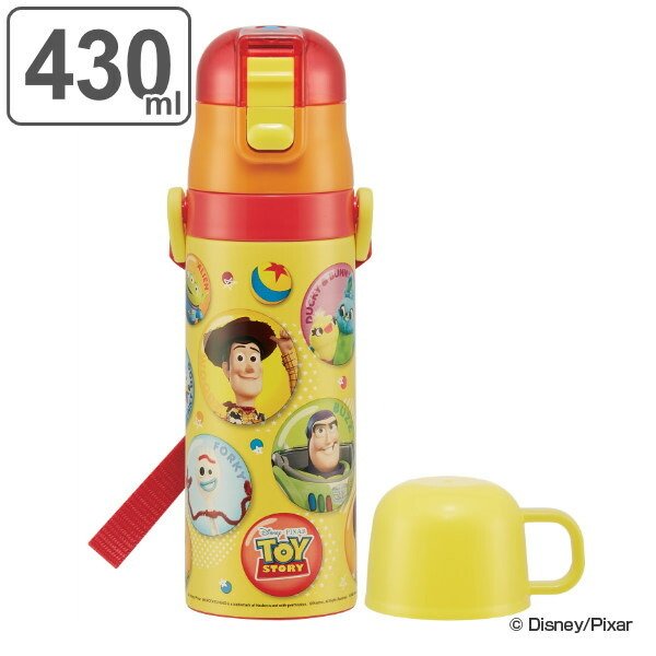 スケーター 水筒 2way 直飲み コップ 超軽量 トイ・ストーリー 430ml