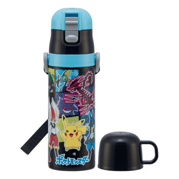 スケーター 水筒 2way 直飲み コップ 超軽量 ポケットモンスター 430ml