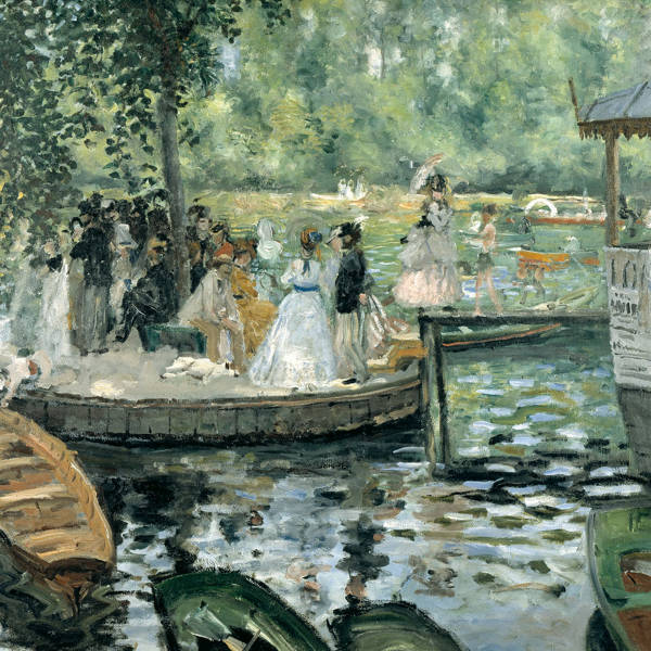 絵画 『ラ・グルヌイエール』 15×20cm ピエール・オーギュスト