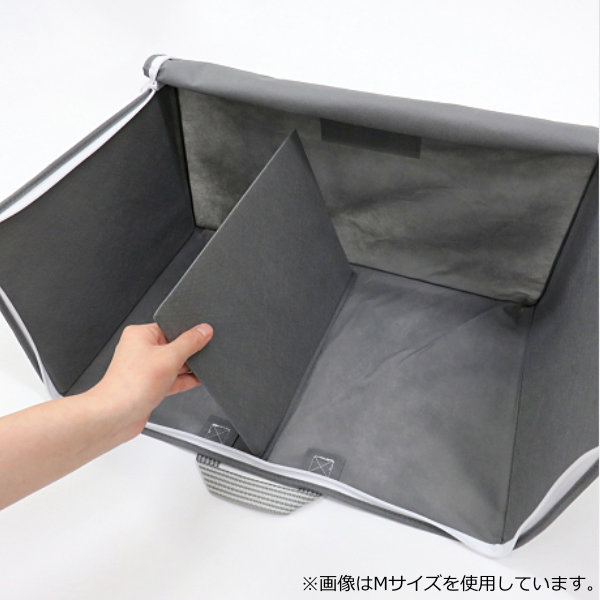 東和産業 収納袋 衣類 幅70×奥行32×高さ24cm Lサイズ 仕切り付き 収納