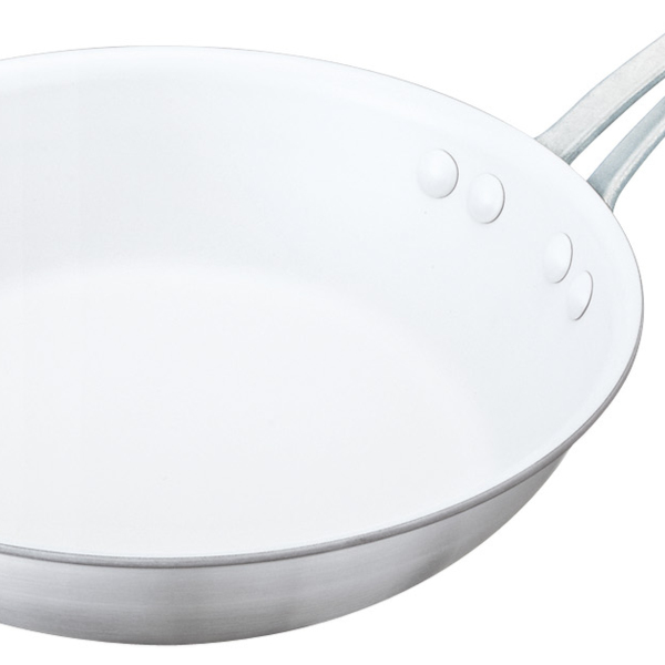 フライパン 27cm 浅型 IH対応 キングフロン スノーホワイト チタン