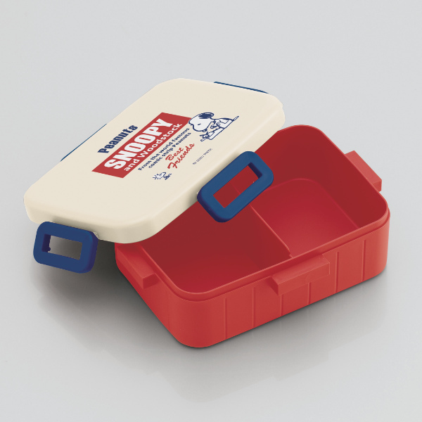 すぬ スケーター お弁当箱 1段 PEANUTS スヌーピー レトロラベル 4点ロック