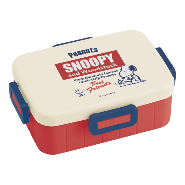 スケーター お弁当箱 1段 PEANUTS スヌーピー レトロラベル 4点ロック