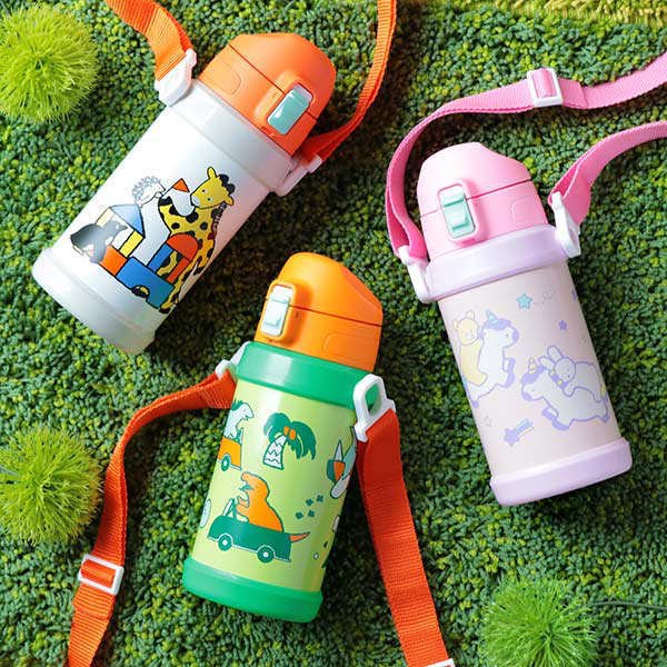 水筒 600ml 子供 キッズ ステンレスボトル 直飲み ワンタッチ （ 保冷