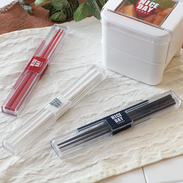 箸箱 セット とっても強いケース入り 箸 18cm （ 抗菌加工 箸＆箸箱