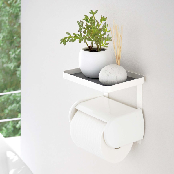 Plate(山崎実業) 山崎実業 Plate トイレットペーパーホルダー上ラック