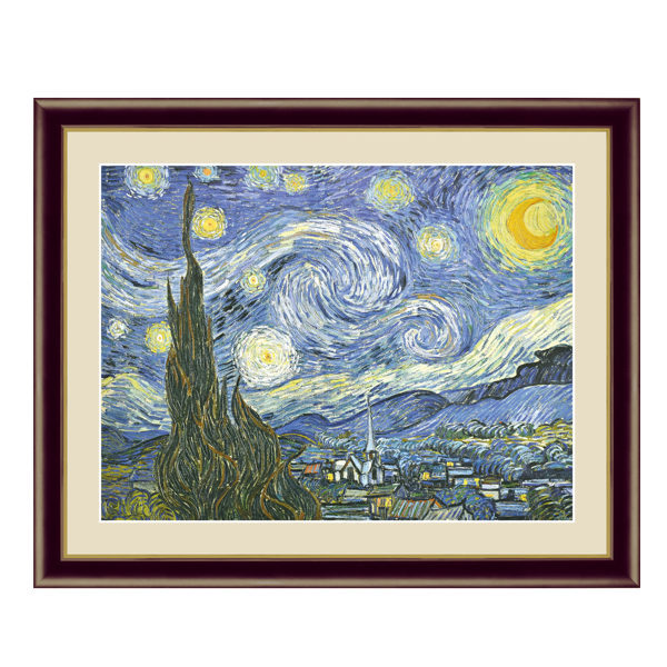 絵画 『星月夜』 34×42cm フィンセント・ヴィレム・ファン