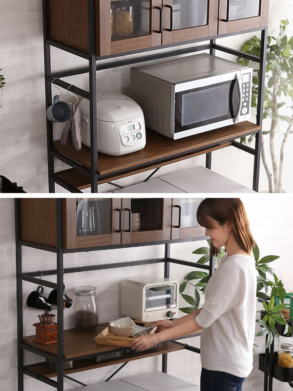 ホームテイスト（HOME taste） ごみ箱上ラック 幅93.5cm ワイドタイプ