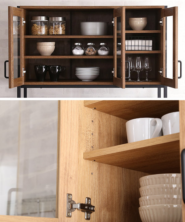 ホームテイスト（HOME taste） 食器棚 幅93.5cm カップボード