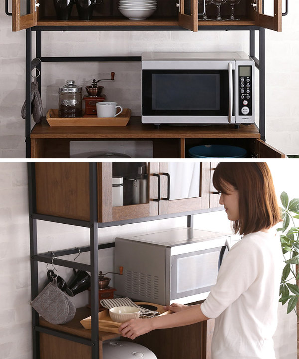 ホームテイスト（HOME taste） 食器棚 幅93.5cm カップボード