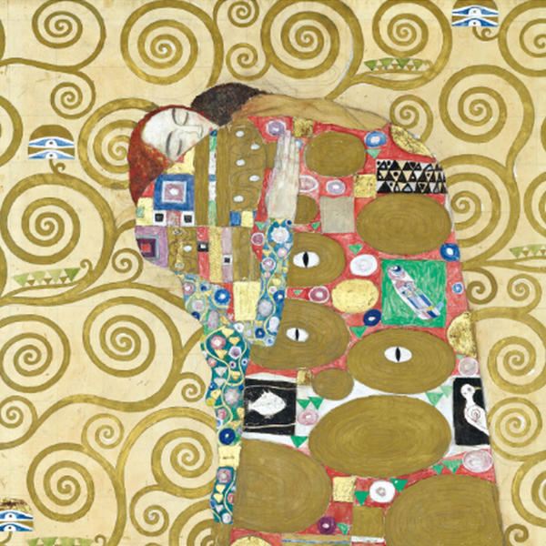 絵画 『抱擁』 52×42cm グスタフ・クリムト 1910年〜1911年 額入り 巧