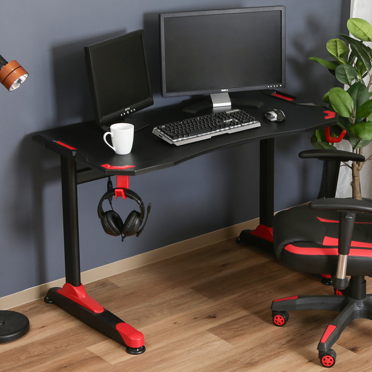 不二貿易（Fuji Boeki） ゲーミングデスク 幅120cm ワークデスク