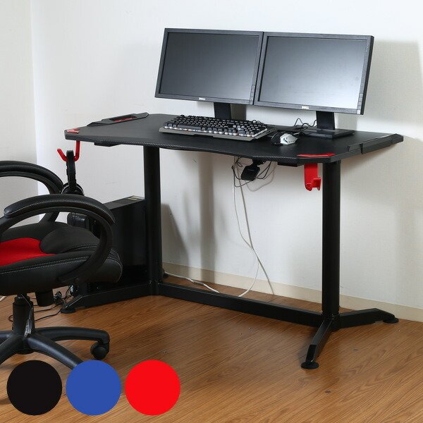 不二貿易（Fuji Boeki） ゲーミングデスク 幅120cm 昇降 デスク PC 