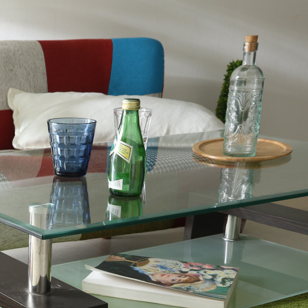 不二貿易（Fuji Boeki） センターテーブル 幅100cm ガラス テーブル