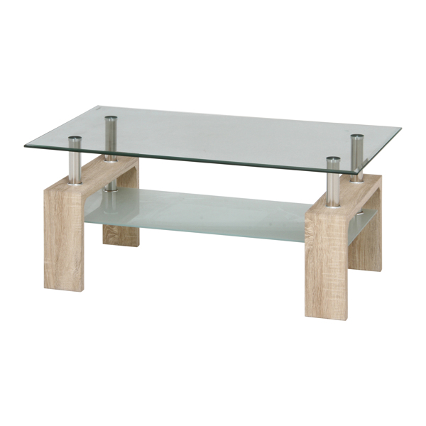 不二貿易（Fuji Boeki） センターテーブル 幅100cm ガラス テーブル