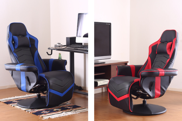 不二貿易（Fuji Boeki） ゲーミングチェア 座面高46〜51cm