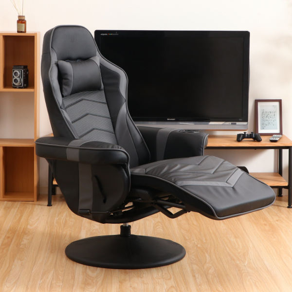 不二貿易（Fuji Boeki） ゲーミングチェア 座面高46〜51cm