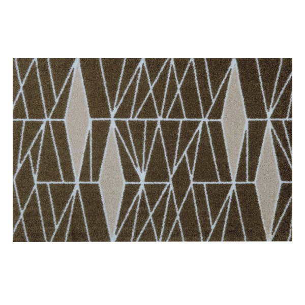 玄関マット 50×75cm 厚さ 6mm 屋内兼用 wash＋dry A Ampiezza brown （ 屋外 屋内 兼用 薄型 洗える キッチン ラグ ドアマット 滑り止め おしゃれ ） | クリーンテックス・ジャパン | 02