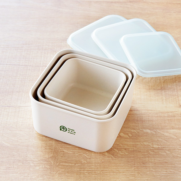 HAKOYA 弁当箱 保存容器 250ml S ひのきのぷら スクエアランチプラス