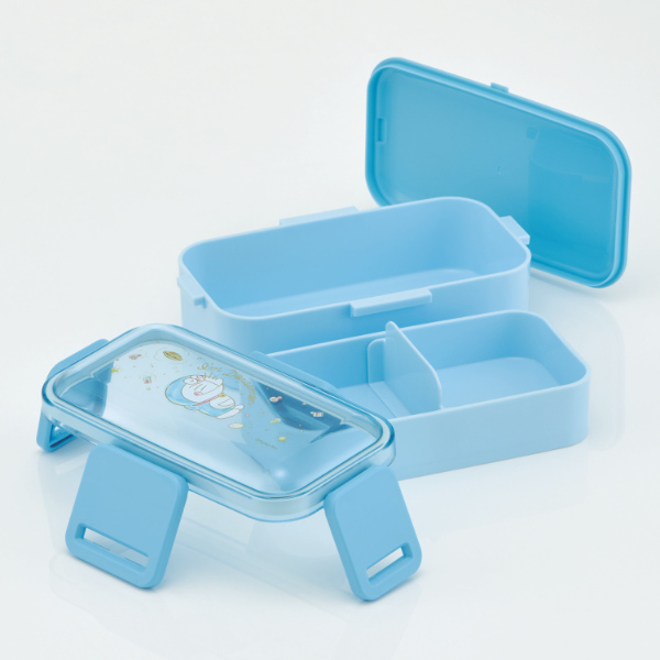 スケーター お弁当箱 2段 抗菌 600ml ふわっと ドラえもん きらきら